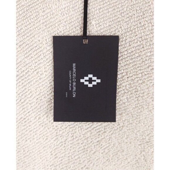 Marcelo Burlon County of Milan Logo Over Hoodie Size XS Mens Gray - Picture 11 of 16